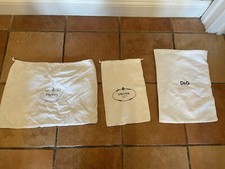 Vtg PRADA & DoLce Gabbana Dust Bags