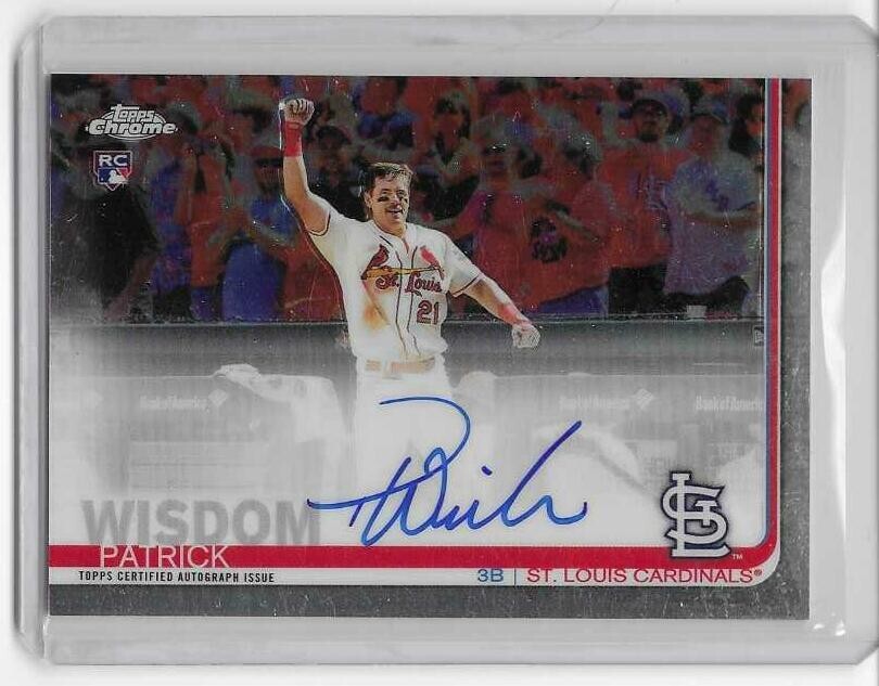 Patrick Wisdom 2019 Topps Chrome RC On Card Auto Rookie SP CUBS Autograph