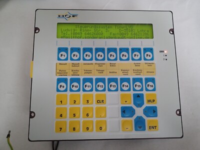 Lauer /  Hof  Bedienkonsole / Operator Panel   PCS095.    PG095.507.A201295