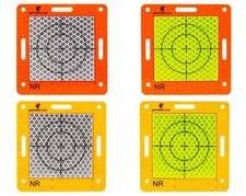 Vermessungsplakette total stations, messpunkt, reflexzielmarken, reflex ziel