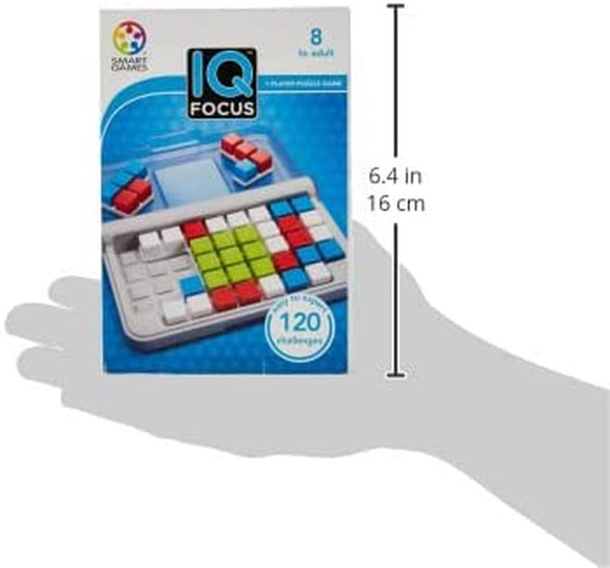 Smartgames IQ Focus Cognitive Skill-Building Travel Game with Portable Case Feat