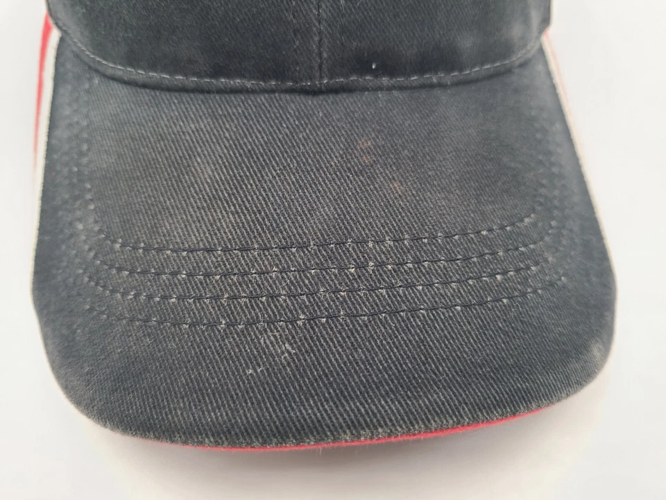 ESPN Worldwide Leader In Sports Strapback Adjustable Hat Cap Men Women Black Red - Image 3 of 4