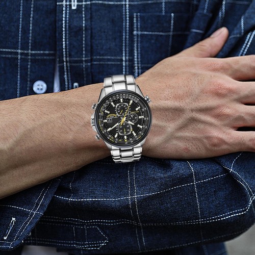 CITIZEN Blue Angels Men's Watch Luxury Watches Stainless Steel Quartz Watch - Picture 3 of 7