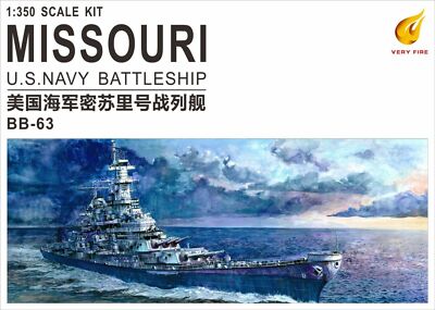 Very Fire VF350909 1/350 USS Navy Battleship BB-63 Missouri Easy Ver. Ship Model