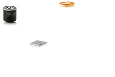 Inspektionspaket Filtersatz L MANN-FILTER Hauptstromfiltration Aktivkohlefilter