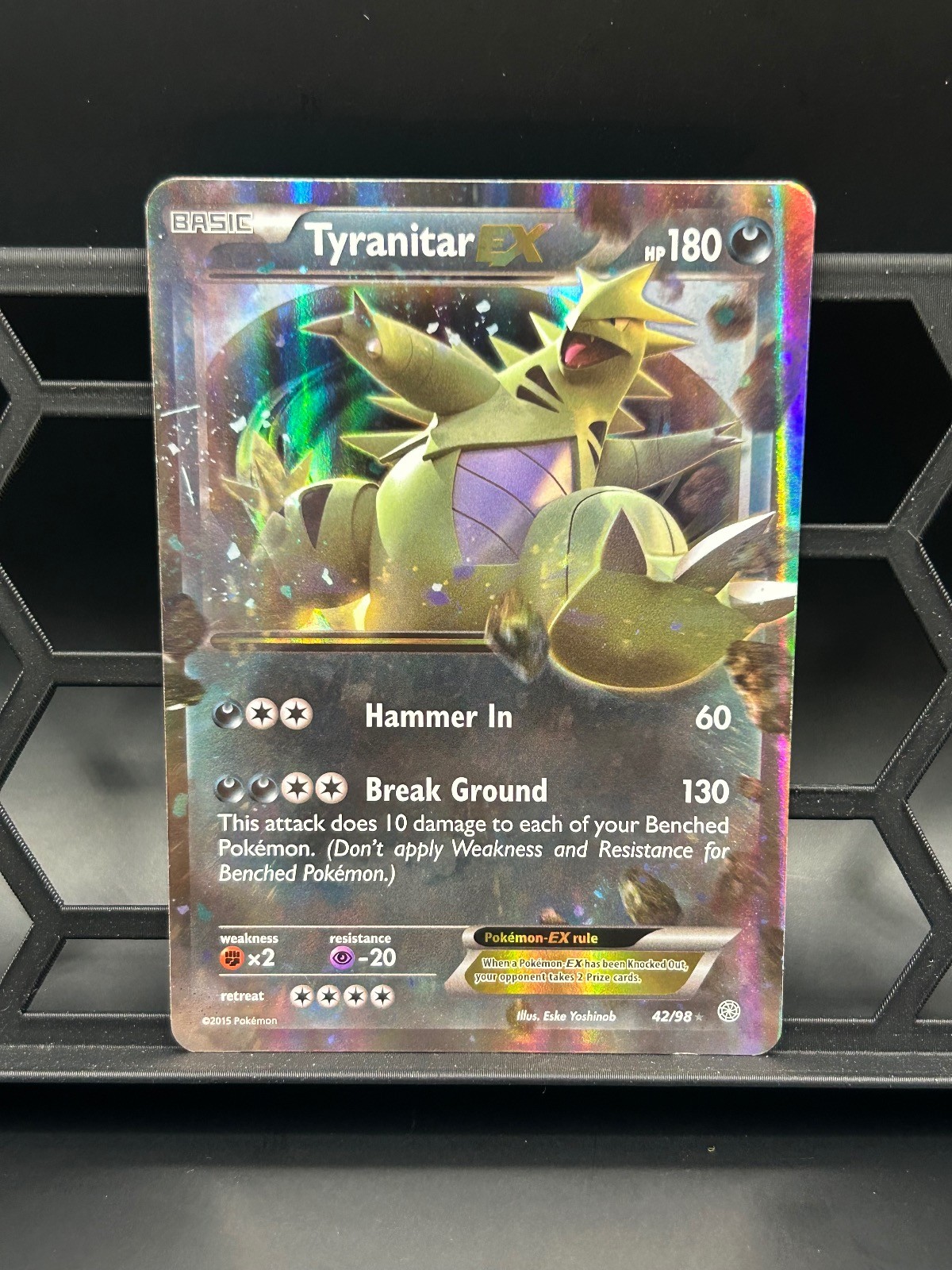 Tyranitar EX 42/98 Holo EX Rare Ancient Origins Pokemon Heavily Played