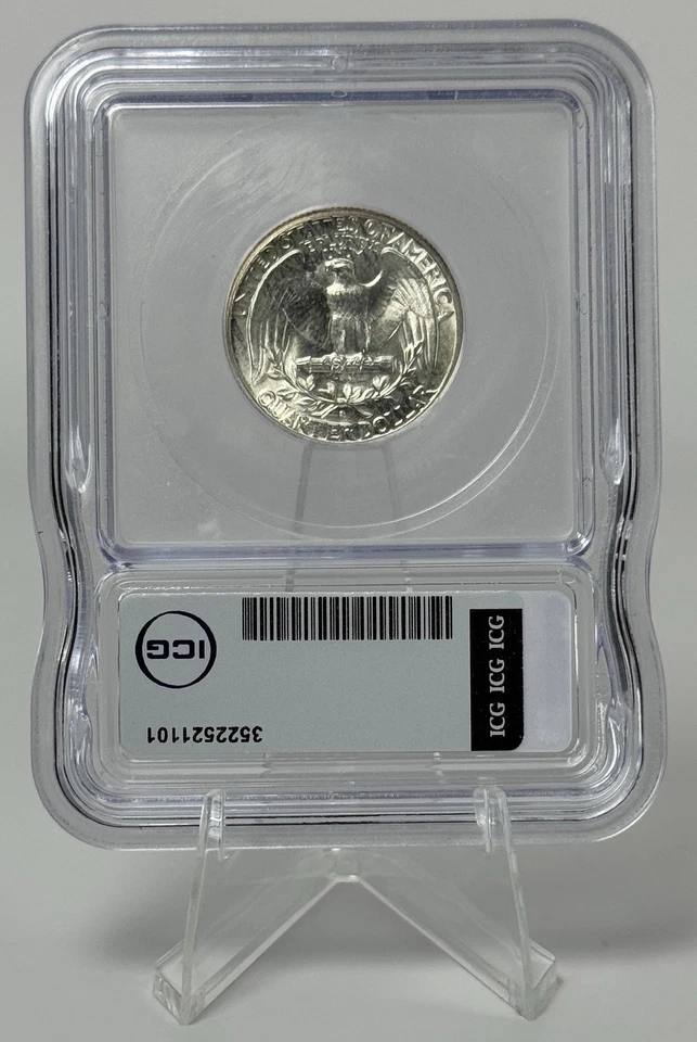 1936-S Washington Silver Quarter MS65 RPM DDO Die Clash Doubling BU Toned - Image 2 of 4