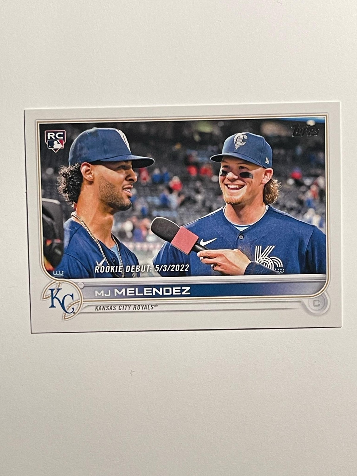 2022 Topps Update #US73 MJ Melendez Rookie Debut RC