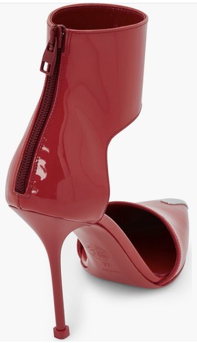 SALE! $950 Alexander McQueen Harness Punk Pumps size 9US/39EU LUST RED/ SILVER - Picture 2 of 19