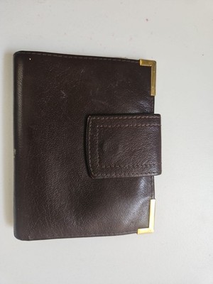 Vtg Loewe Leather Wallet Spain with Picture Holder Insert & Cash Compartment 