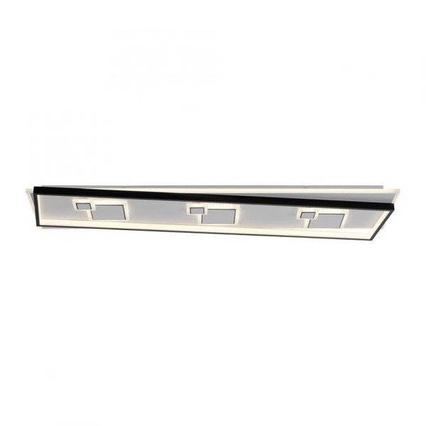 LED Deckenlampe Flach Esszimmer Weiß Schwarz L:97 Cm 36 W Deckenleuchte Warmweiß-image