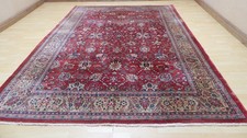Large Persain Carpet Rug Hand Made Wool Vintage Living Room 10ft 4" x 7ft 3"