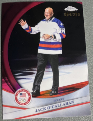 Topps 2026 Chrome Jack O'Callahan Pink Refractor #93 Team USA /250