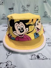Vintage 80s 90s Disney Mickey Goofy Kids Hat Made In USA Character Cap Youth OS
