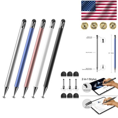 5-Pc 2-in-1 Stylus Pen Set for Touch Screen - Precision and Sensitivity Included