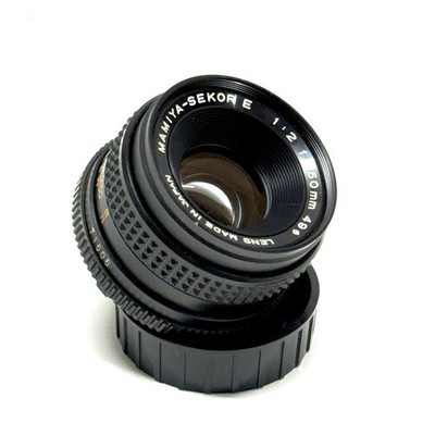 Mamiya-Sekor E 1:2 f = 50mm Made In Japan Camera Lens 71606 With 2 caps