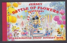 Jersey 2002 Mint MNH Prestige Booklet Battle of Flowers Parade Centenary Mickey