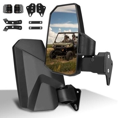 Defender Side Mirrors,The Spring Back Feature Allows Easy Reset After 