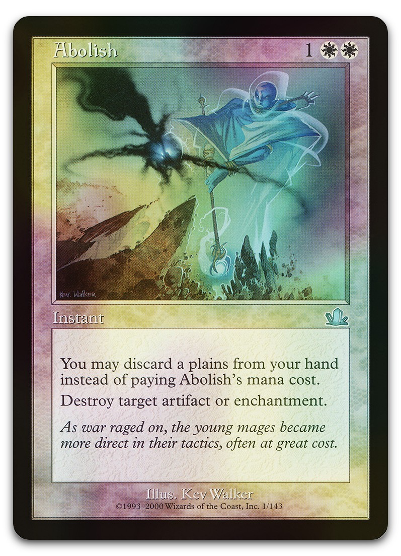 Abolish #1 (Foil) (LP) Prophecy PCY Magic MTG