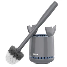 Toilet Bowl Brush and Holder - Durable Bristles for Bathroom Cleaning