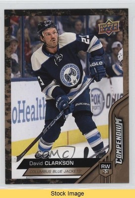 2016-17 Upper Deck Compendium Gold David Clarkson #82 READ 9hd