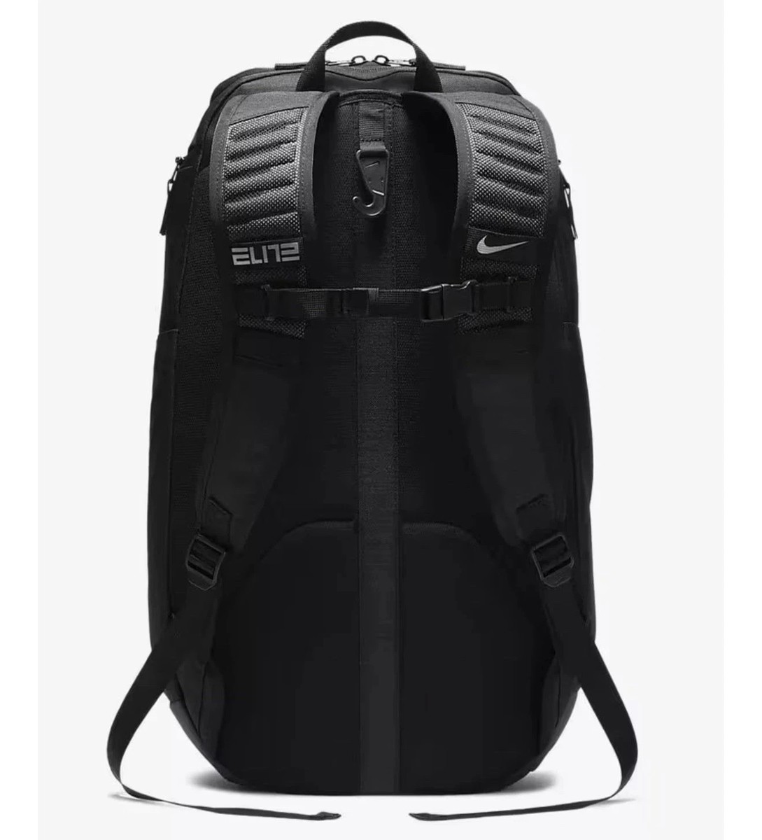 Nike Hoops Elite Pro Basketball Backpack Black Metallic Silver