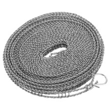 26.25ft Nylon Windproof Non-Slip Portable Clothesline Washing Line, Dark Grey