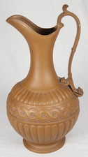 Viktorianischer Terrakotta Krug England um 1880 signiert CHP Neoklassizismus jug