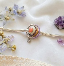 Charm Saturno Pianeta zirconi brillanti Anelli argento compatibile pandor