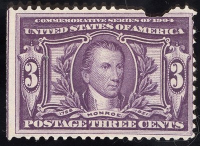 US Scott 325 Used 3c violet Monroe Lot S159 bhmstamps