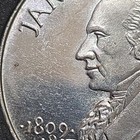 2000 Liberia 5 Dollars James Madison Aluminum Coin KM#475 RD 0.999 — photo 3