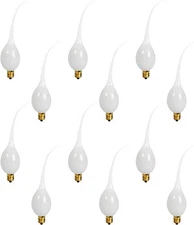 12 LED Silicone Dipped,, Electric Candle Lamp bulb 0.7 watt E12 Base