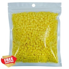 Tcthbc 2000 Pcs 5mm Yellow Fuse Beads Melty Iron Beads Perler Hama