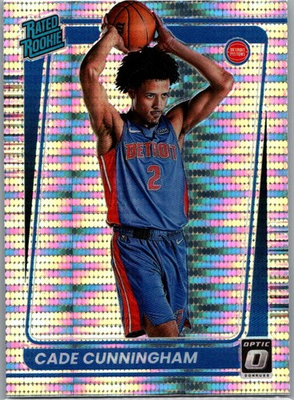 #ad 2021 22 Donruss Optic Target Exclusive SP Silver Pulsar Prizm Cade Cunningham RC $11.50