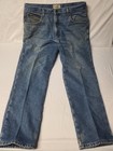 L.L. Bean flannel lined cotton denim blue jeans mens 5 pocket winter 39 waist — photo 1