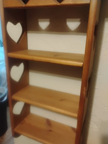 Mensola da parete vintage fatta a mano con cuore a 4 livelli - Foto 7 di 14