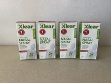 4x   Xlear Nasal Spray Natural Saline Nasal Spray w/ Xylitol 0.75 Oz Ea
