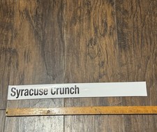 Syracuse Crunch AHL Issued Pro Stock Locker Room Standings Board Nameplate 1