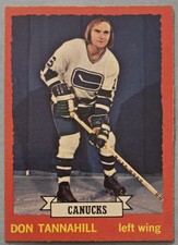 Don Tannahill 1973-74 Topps Hockey Card ~ #69 ~ Vancouver Canucks