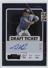 2021 Panini Contenders Prospect Red Draft Ticket 14/75 Jarred Kelenic Auto 5yd