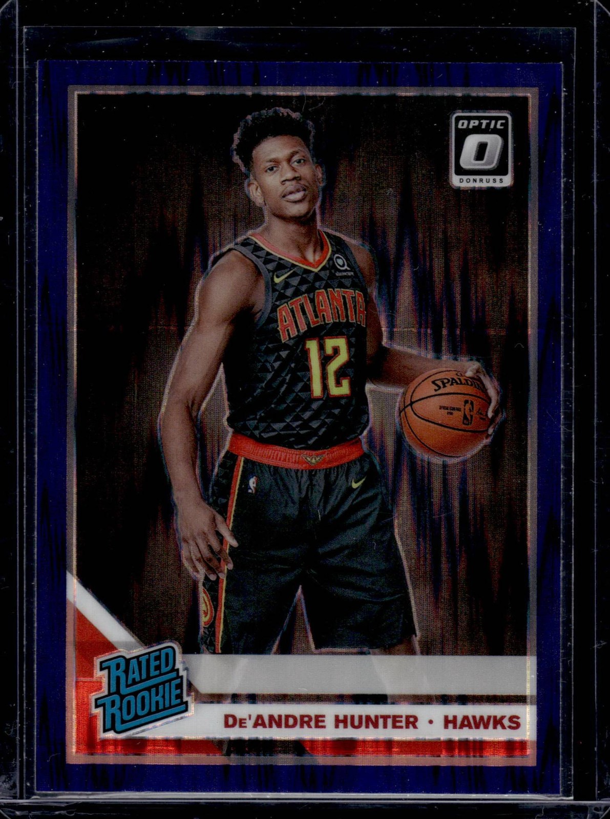 2019 Donruss Optic De'Andre Hunter #198 RC Rated Rookie Purple Shock