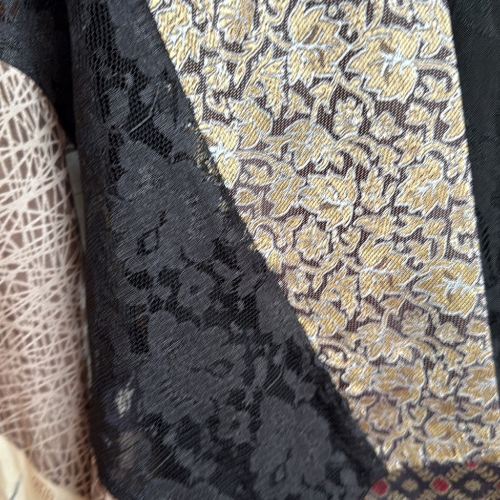 Vintage Sterling Styles silk patchwork mixed medi… - image 7