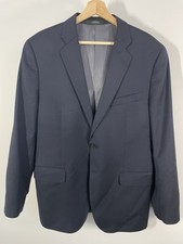 Loro Piana Blazer Jacket Men 42 Dark Navy Union Made USA Wool Two Button Classic