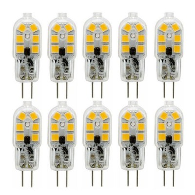 LED Lampe 10x G4 5W DC 12V Stiftsockel Leuchtmittel Birne Nicht Warmweiß dimmbar