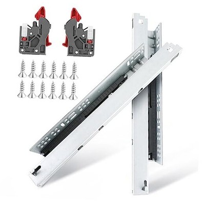 6 Pairs of Undermount Soft Close Drawer Slides,Bottom Mount Full 24 Inch