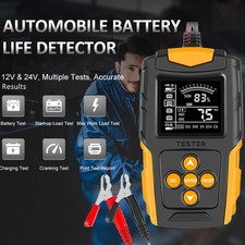 Car Motorcycle Battery Tester ,12V 24V Battery System Analyzer 3AH-200AH Test