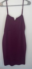 Lulus Maroon Dress Women’s Size M Spaghetti Strap Fit & Flare Cocktail Party