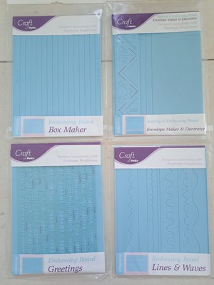 Craft with HELIX 4 Prägesets Box Maker Grußlinien & Wellen Umschlag Maker 
