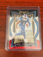 2024 Panini Select - Concourse Curtis Samuel #23 Black & Red Shock Prizm