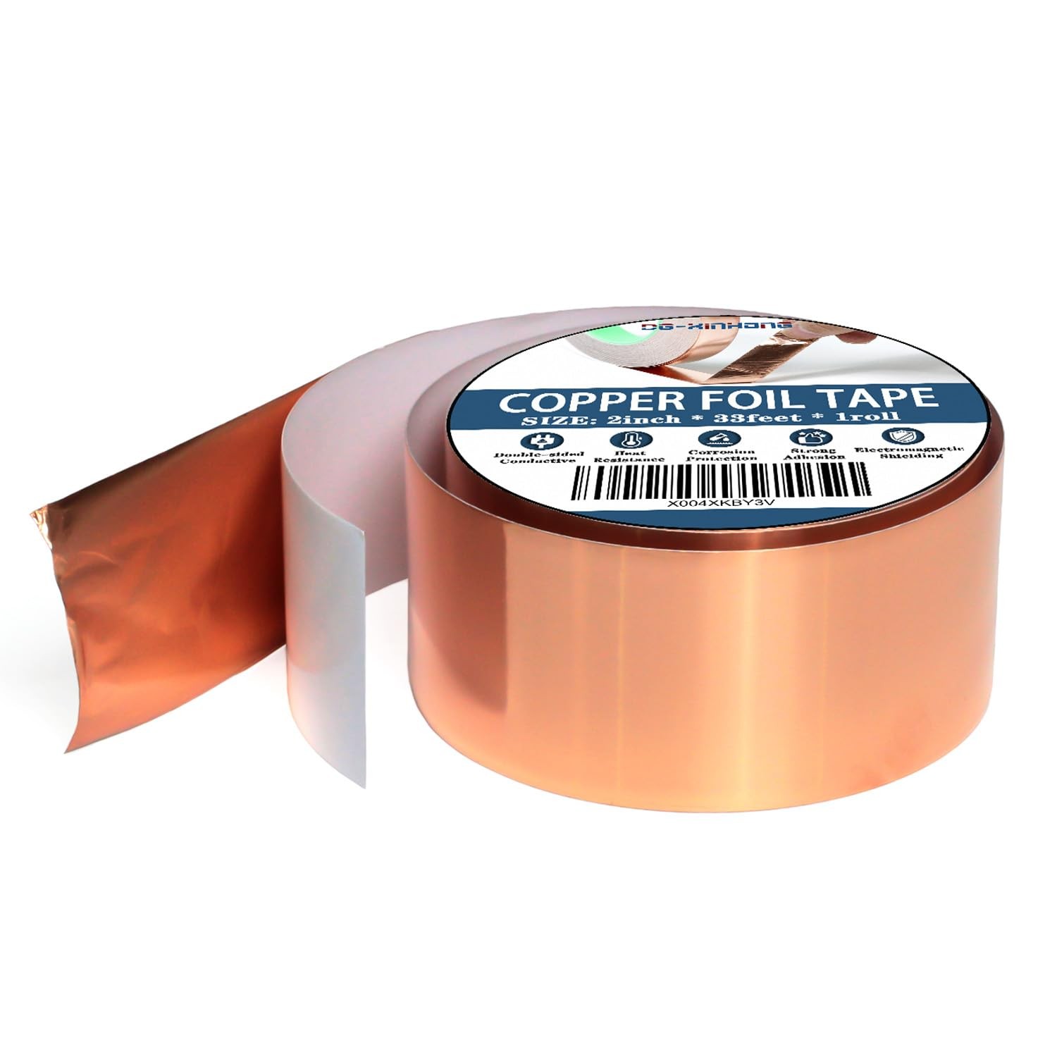 Copper Foil Tape (2inch X 33 FT) with Conductive Adhesive for 2inch X 33 FT